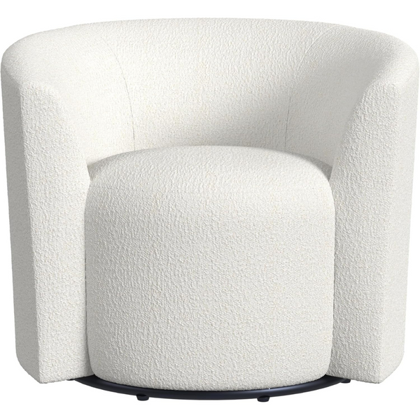 Spatial Order Upholstered 360deg Barrel Back Swivel Chair