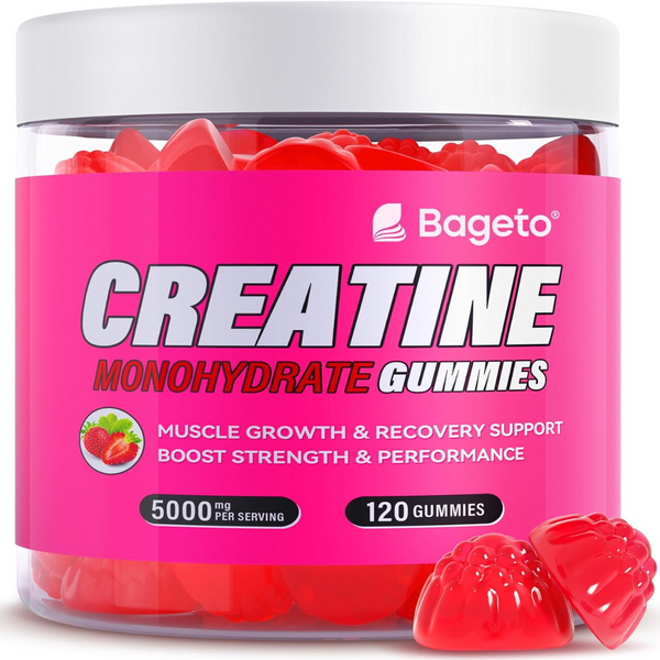 120-Count Creatine Monohydrate 5000mg Gummies for Men & Women