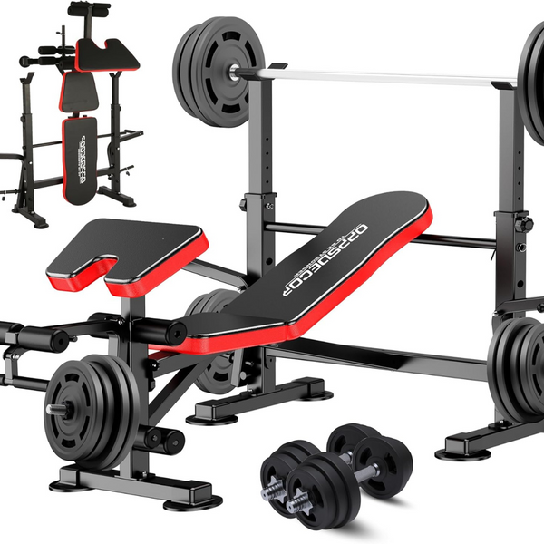 6-in-1 660lbsAdjustable Workout Weight Bench Set