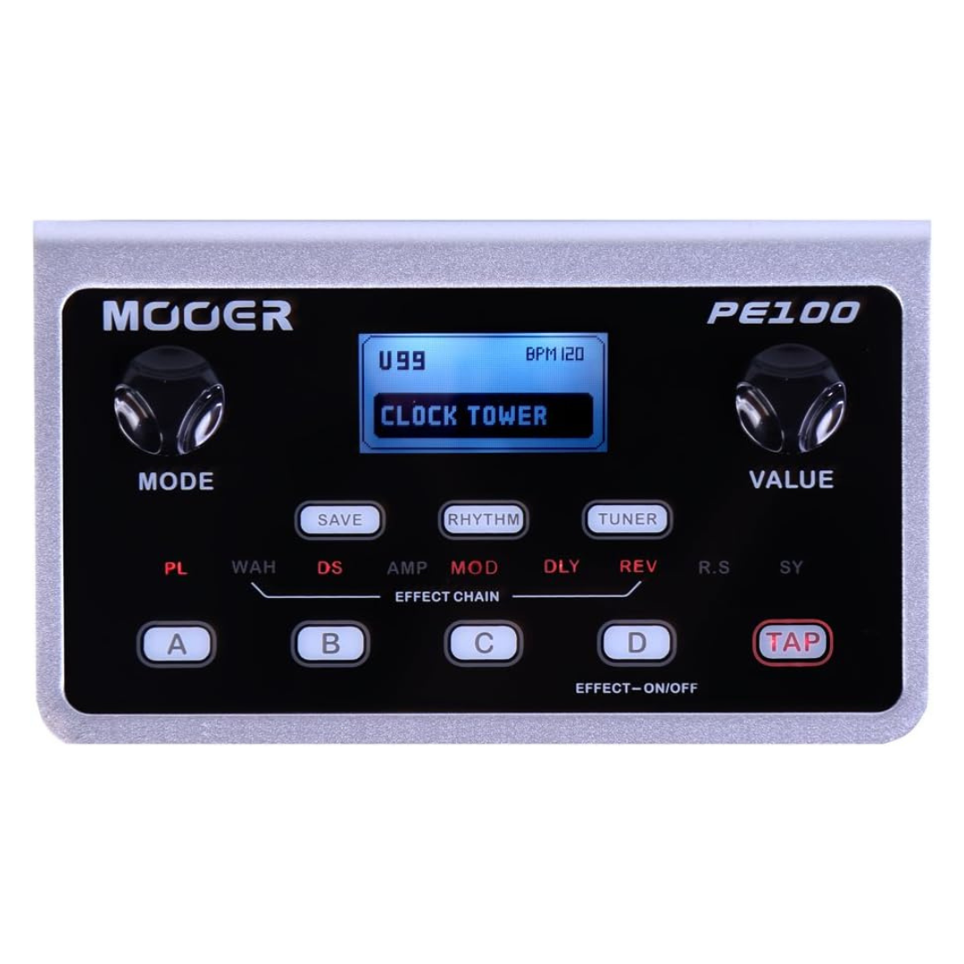 MOOER PE100 Portable Desk Top Guitar Multi Effects