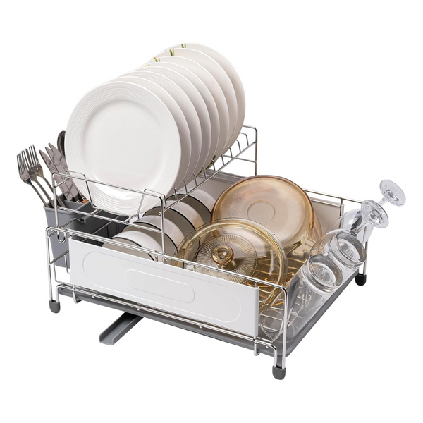 loyalKBS 2-Tier Stainless Steel Kitchen Dish Drying Rack