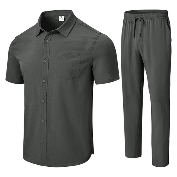 Men's 2-Piece Beach Vacation Casual Outfits Set