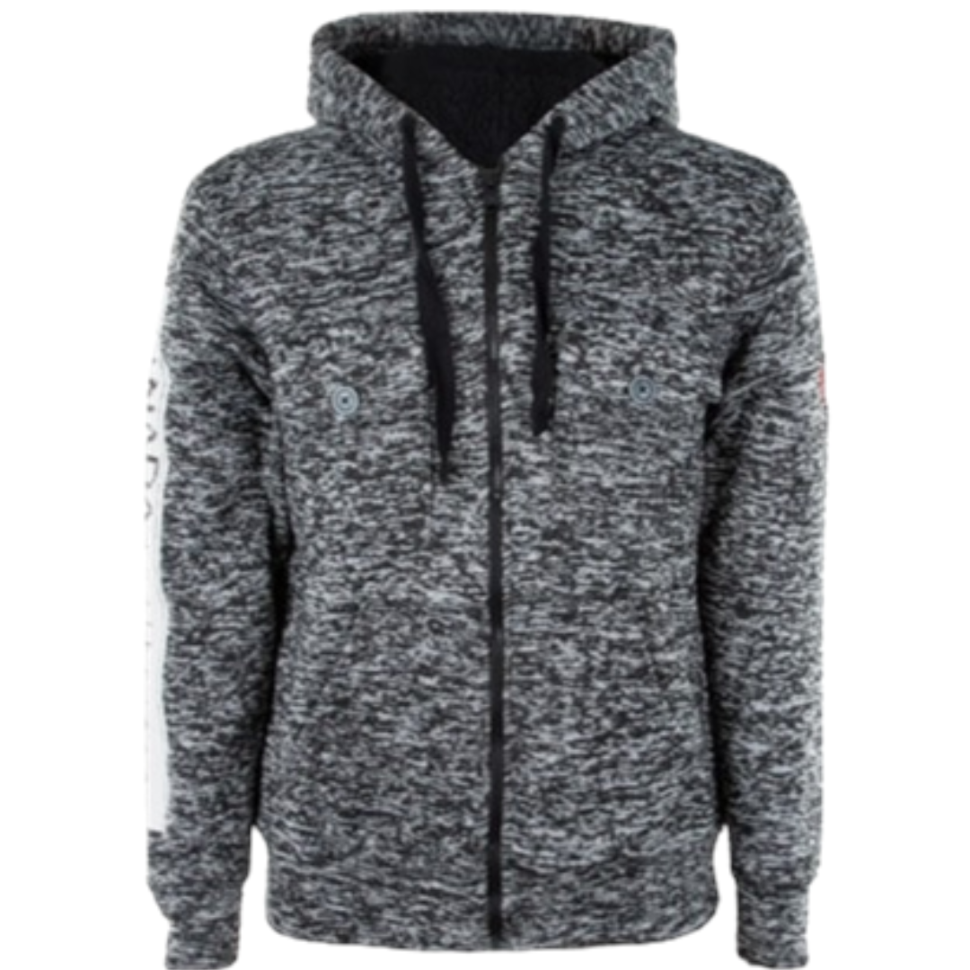 Canada Weather Gear Men's Full Zip Hoodie With Sherpa Lining