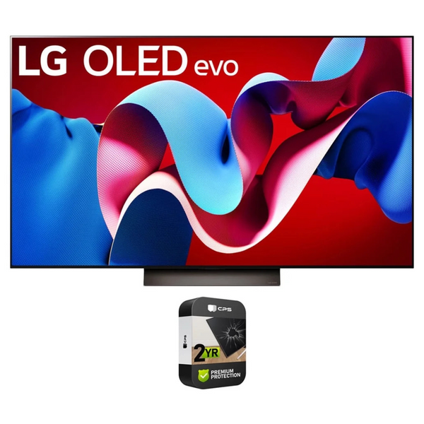 LG evo C4 77" 4K Ultra HDR OLED WebOS TV + 2 Year Extended Warranty