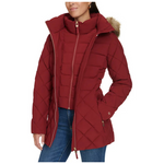 Tommy Hilfiger Women's Bibbed Faux-Fur-Trim Hooded Puffer Coat