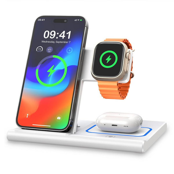 3 In 1 Wireless Charging Station For Apple Multiple Devices