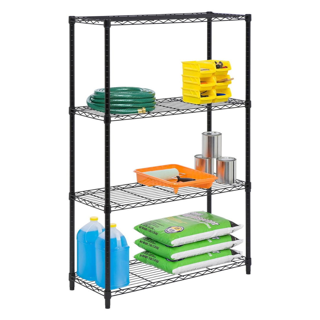 Honey-Can-Do Adjustable 4-Tier Storage Shelving Unit