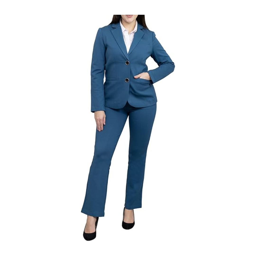 Women's 2 Buttons Business Blazer Pant Suit