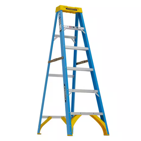 Werner 6ft Fiberglass Step Ladder With 250lbs Capacity (FS106)