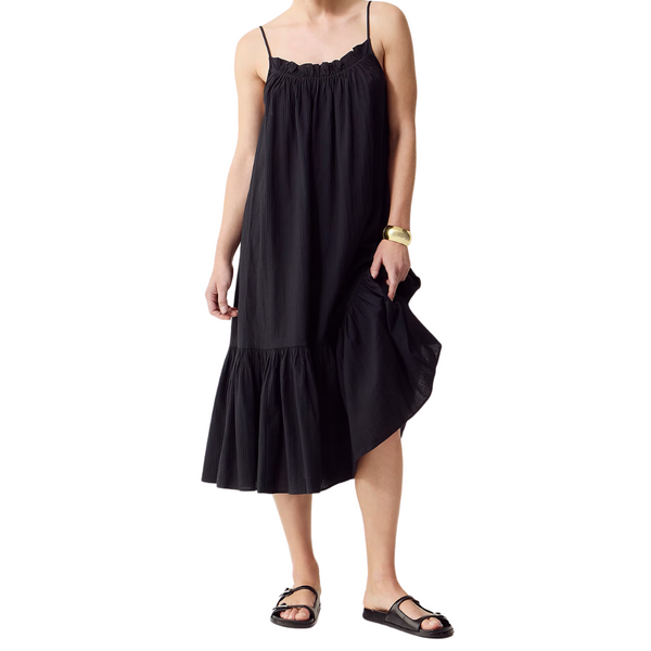 Ruffle Beach Airy Gauze Dress