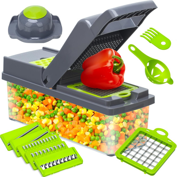 Multifunction Stainless Steel 8-Blade Vegetable Chopper