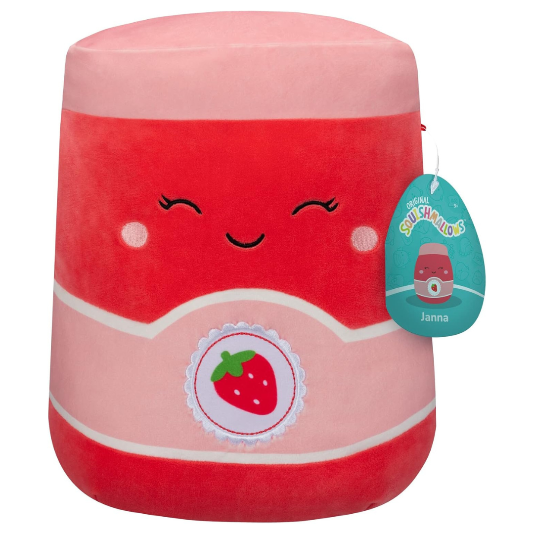 Squishmallows 14-Inch Janna Strawberry Jam – Large Ultrasoft Official Kelly Toy Plush