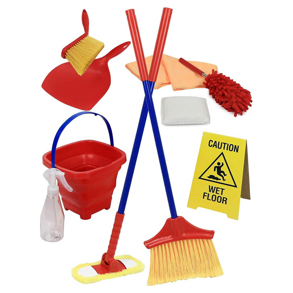 Click N’ Play Pretend Play Housekeeping Kids Cleaning Set (Set Of 10)