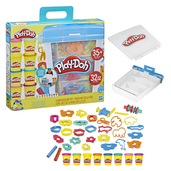 Play-Doh Carry-Along Creativity Set With 40 Tools, 8 Cans, And Carrying Case