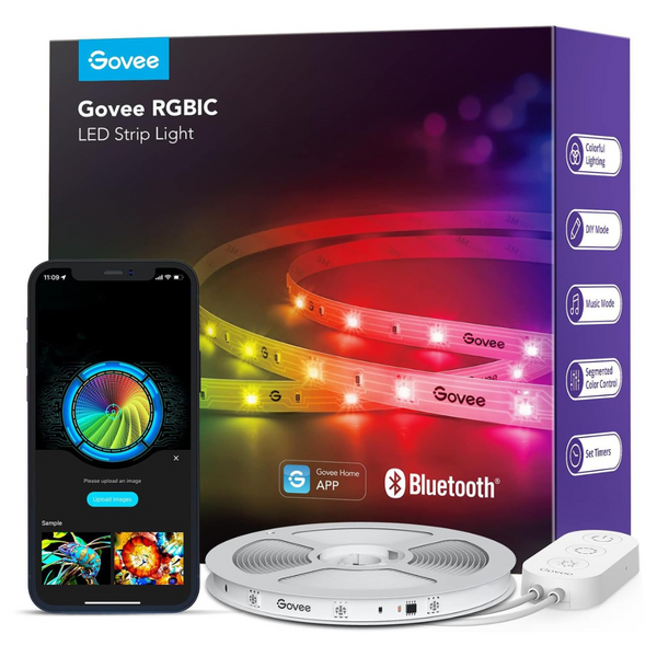 Govee 32.8Ft Smart RGBIC Music Sync LED Strip Lights