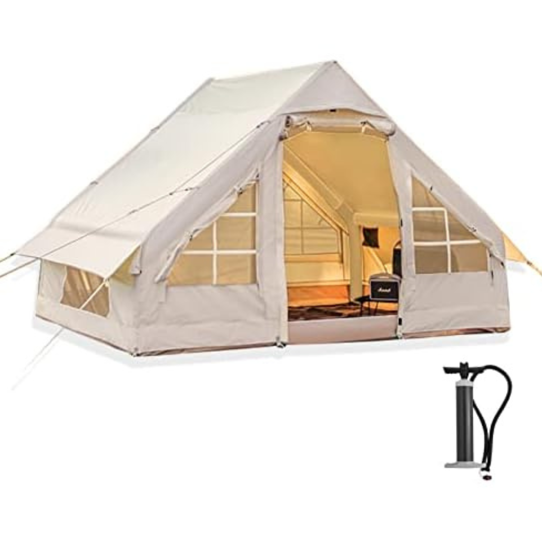 Waterproof Windproof Outdoor Inflatable Camping Tent with Pump