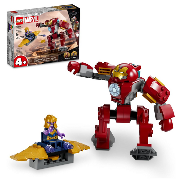 LEGO Marvel Iron Man Hulkbuster vs. Thanos 76263 Building Toy Set