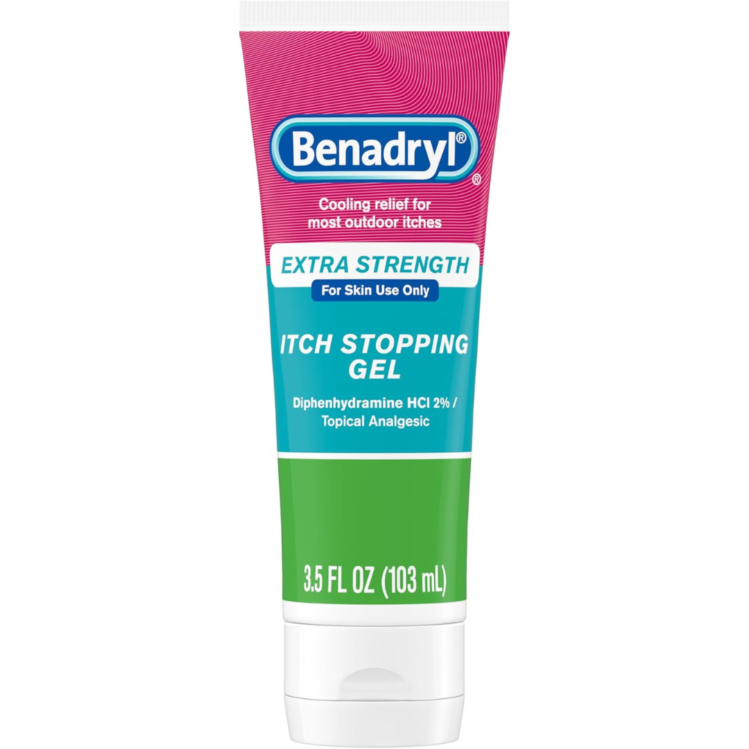 Benadryl Topical Anti-Itch Camphor Cooling Gel for Kids (3.5 fl. Oz)