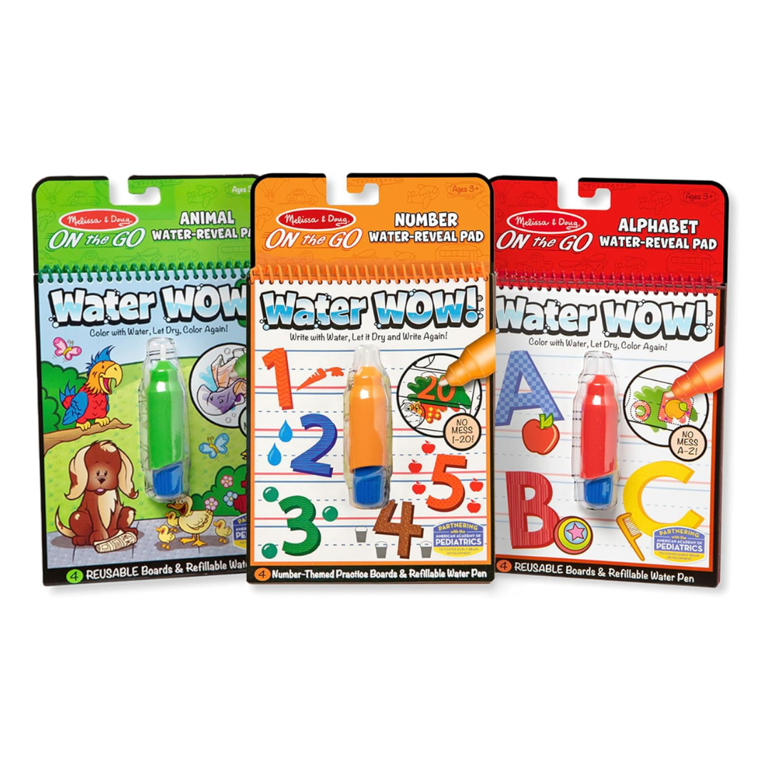 Melissa & Doug Water Wow! Bundle (Animals, Alphabet And Numbers)