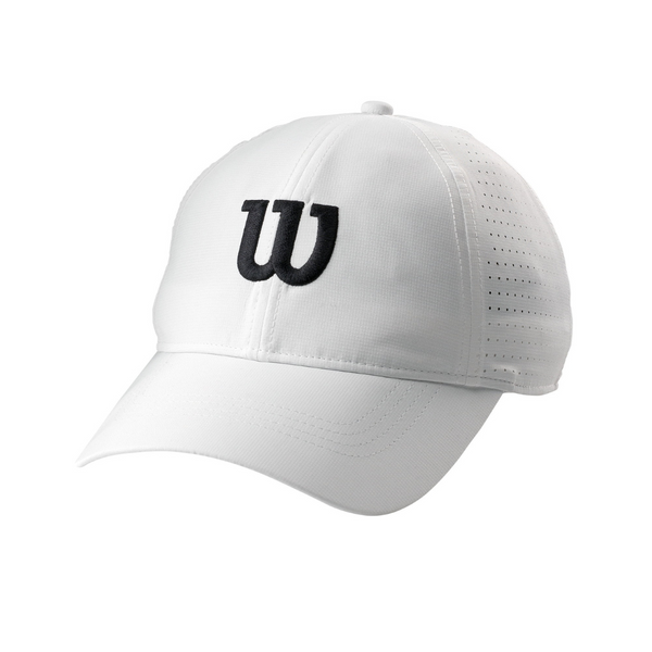 Wilson Men's Ultralight Adjustable Tennis Cap (White)