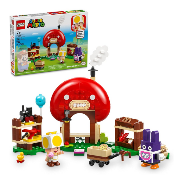 LEGO Super Mario Nabbit at Toad's Shop Expansion 71429 Build & Display Toy Set