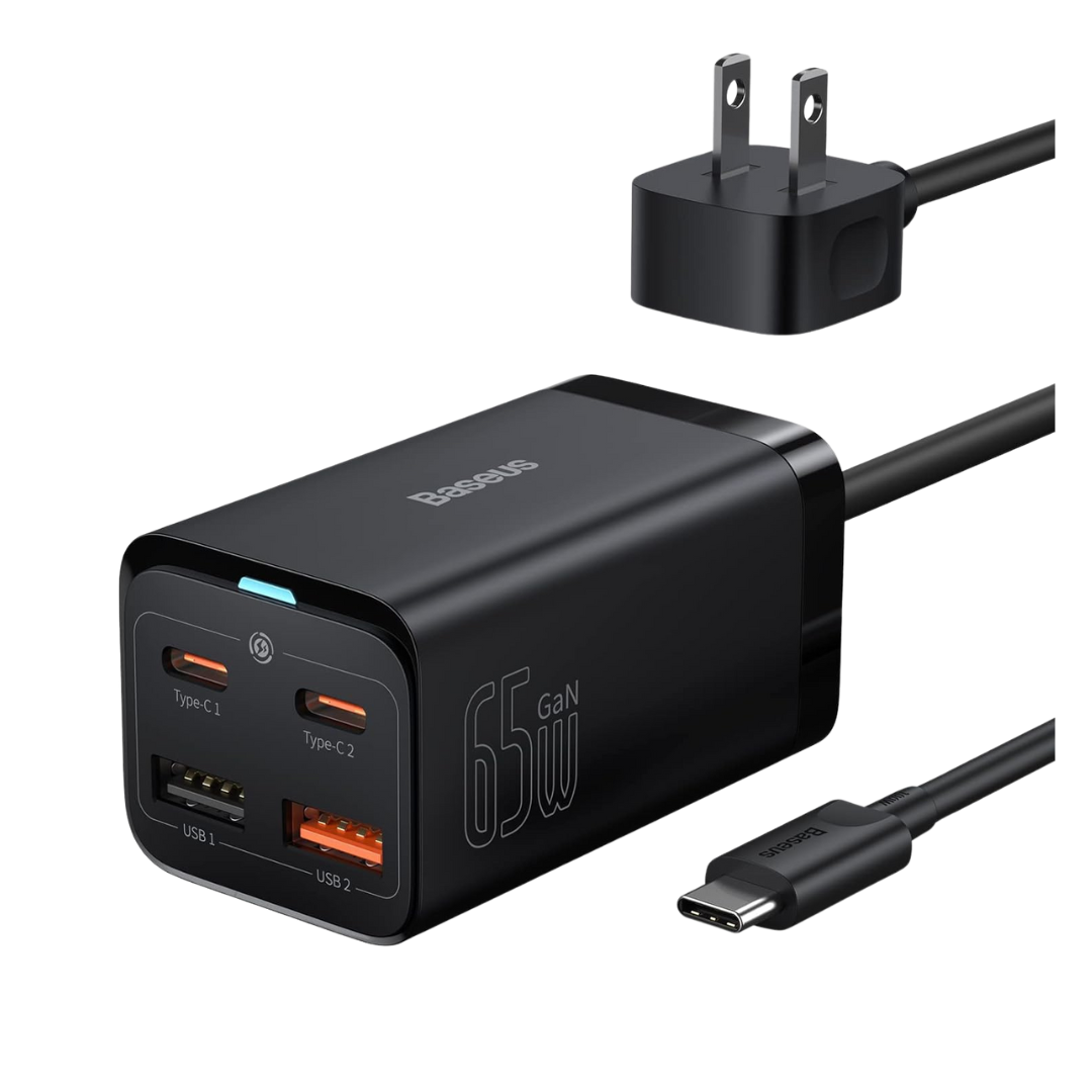 Baseus 65W PD GaN3 Fast Wall Charger Block