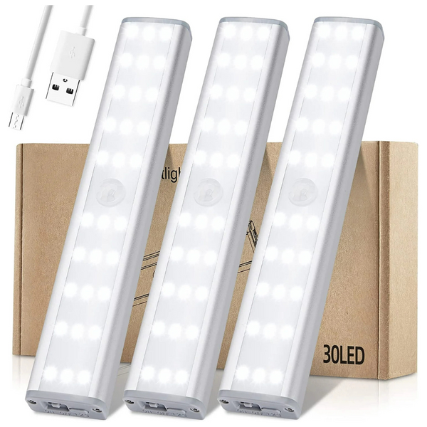 3-Pack Meromore 30 LED Under Cabinet Lights