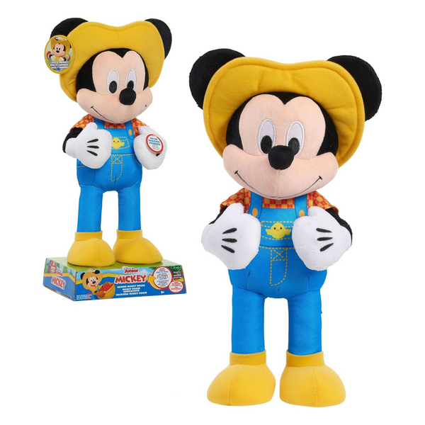 Disney Junior Farmer Mickey Mouse Feature Plush, Lights, Phrases, And Movement