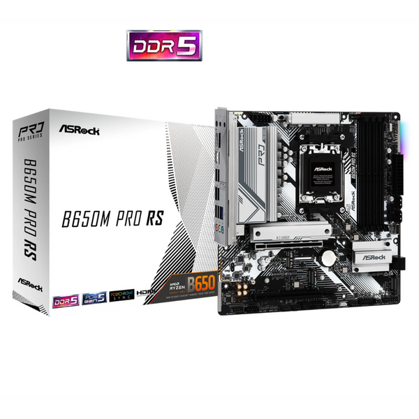 ASRock B650M PRO RS AM5 AMD B650 SATA 6Gb/s Micro ATX Motherboard