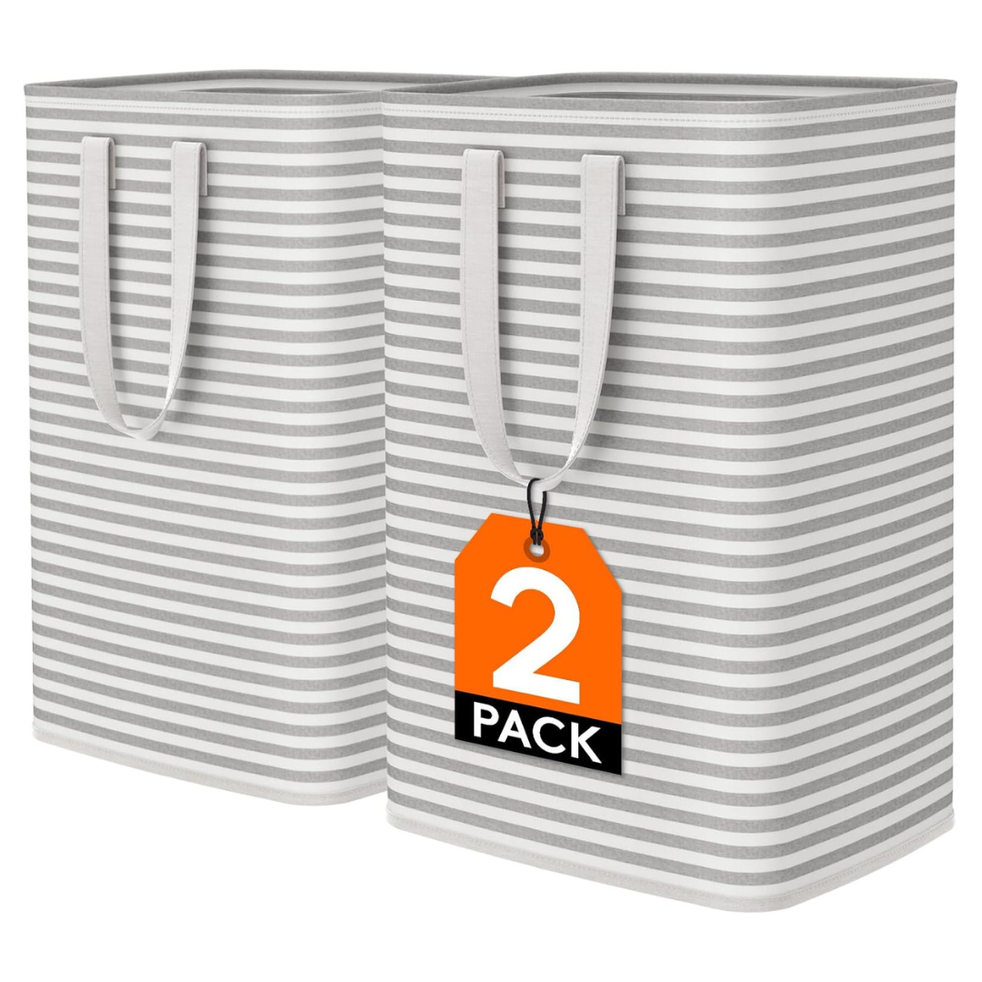 2-Pack Lifewit Laundry Hamper Large Collapsible Laundry Baskets