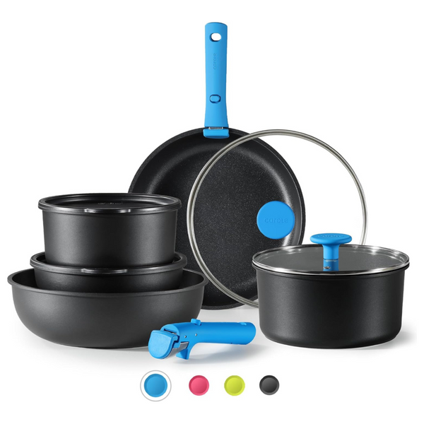 11-Piece Carote Non Stick Pots & Pans Set