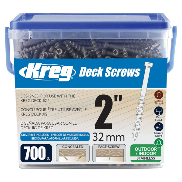 700 Count Kreg Premium 2" Deck Screws