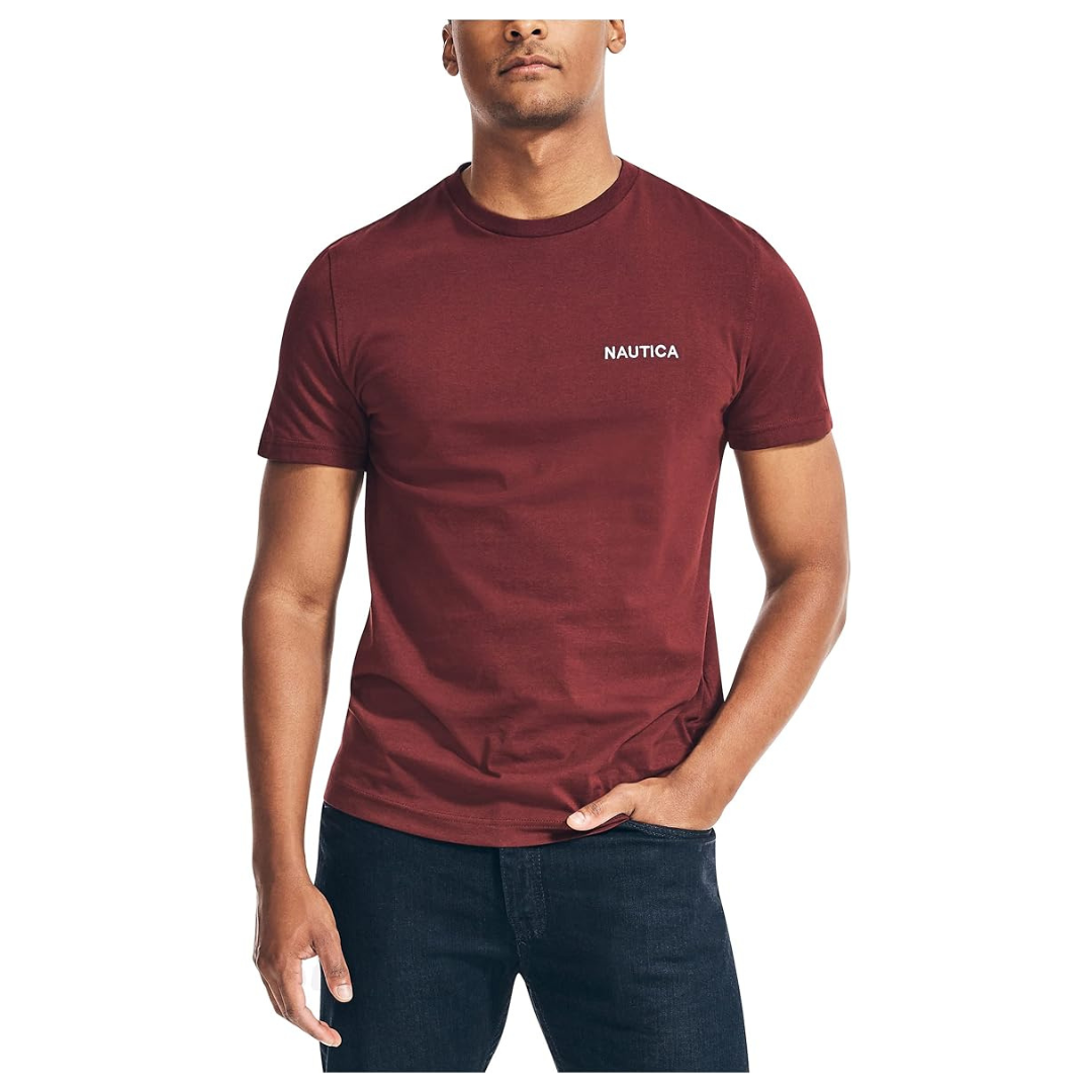 Nautica Men's Short Sleeve Solid Crew Neck T-Shirt (Various)