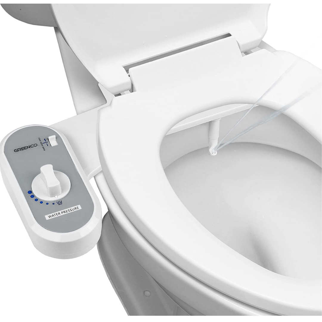 Greenco Fresh Water Spray Mechanical Toilet Seat Attachment