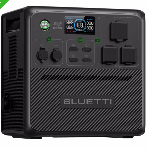 BLUETTI AC240 2400W 1536Wh Portable Power Station Solar Generator [Certified Refurb]