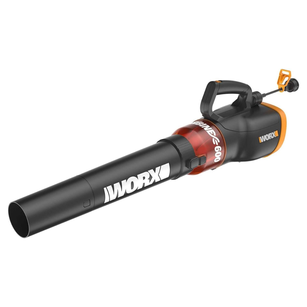 Worx WG520 12 Amp Turbine 600 Electric Leaf Blower