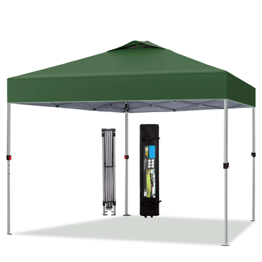 Summit Living 10ft x10ft Pop-up Canopy Tent With Straight Legs