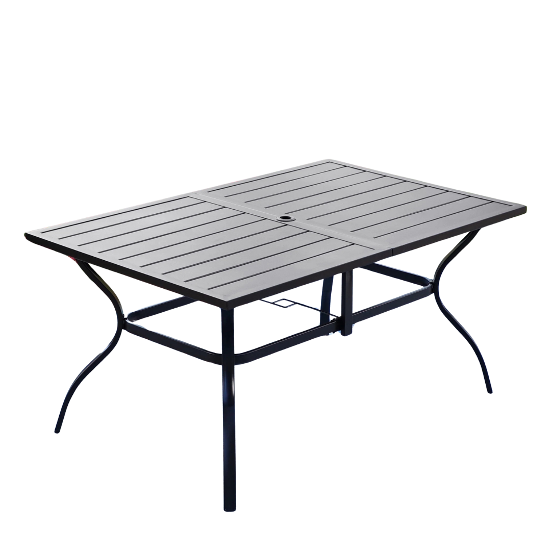 MF Studio 6-Person Outdoor Rectangular Metal Dining Table