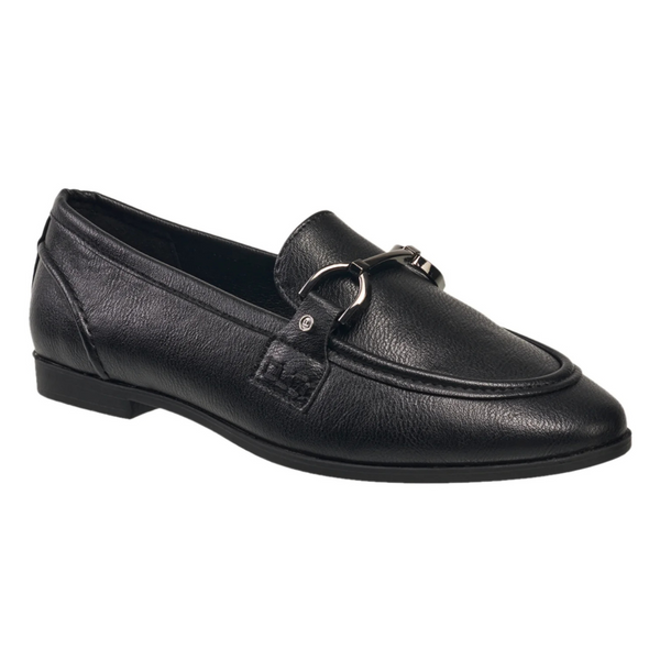 French Connection Women's Modern Slip-On Loafers (Black)