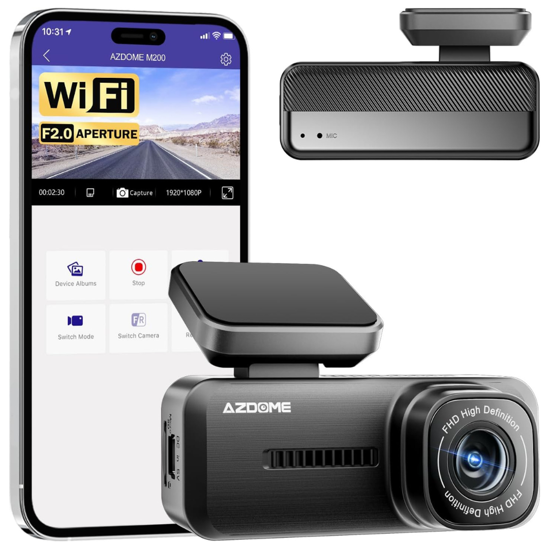 WiFi Mini M200 1080P Front Dash Cam For Cars