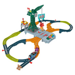 Thomas & Friends Motorized Toy Train Set, Talking Cranky Delivery With Track, Sounds & Phrases