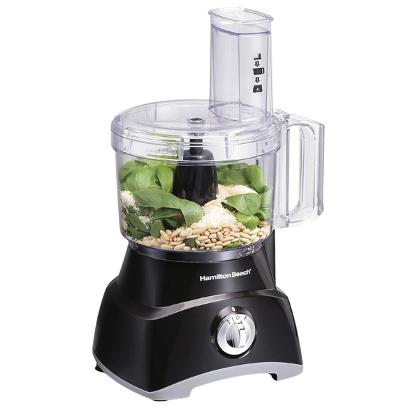 Hamilton Beach Food Processor & Vegetable Chopper For Slicing, Shredding, Mincing, And Puree, 8 Cup, Black