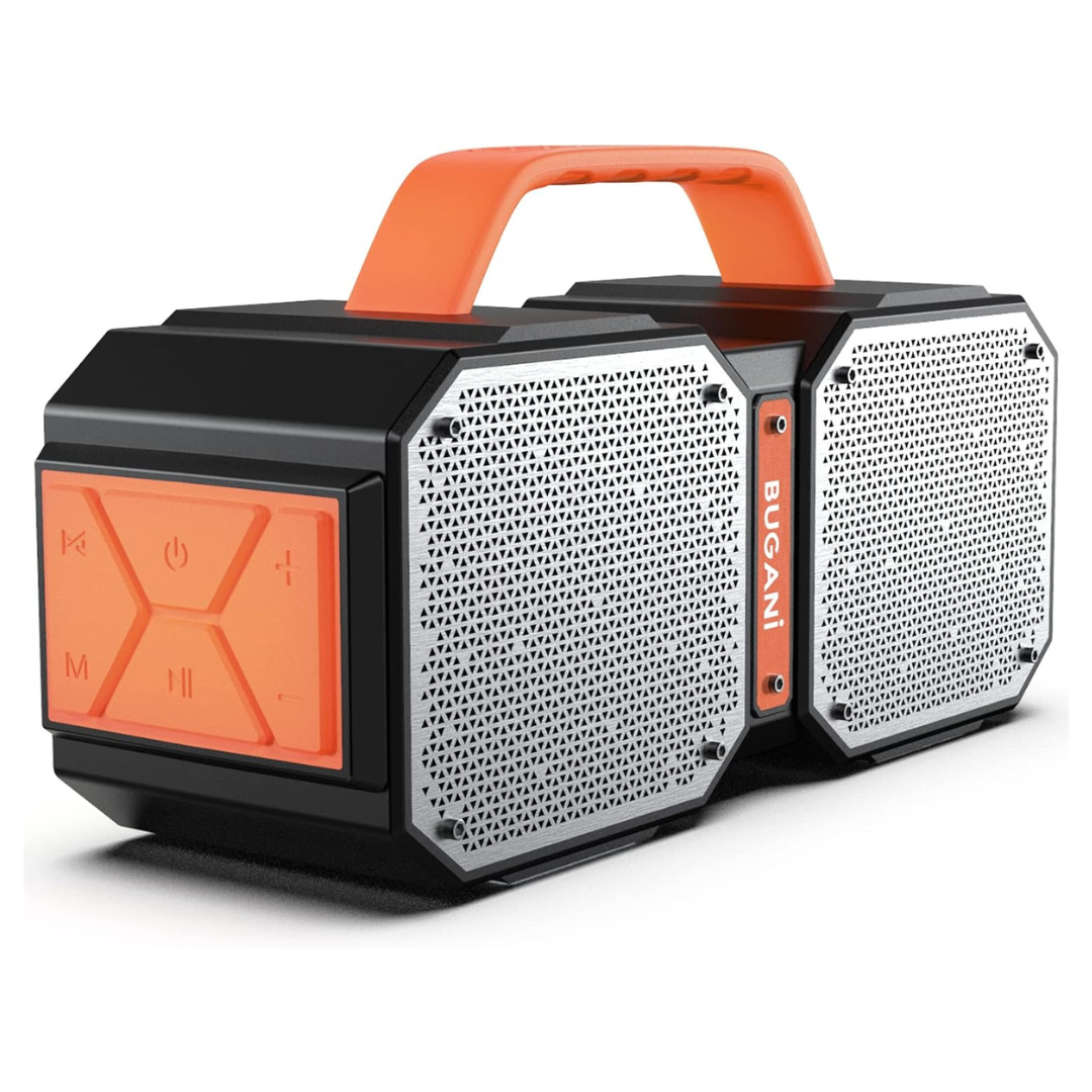 BUGANI Waterproof Portable Bluetooth 5.3 Speaker