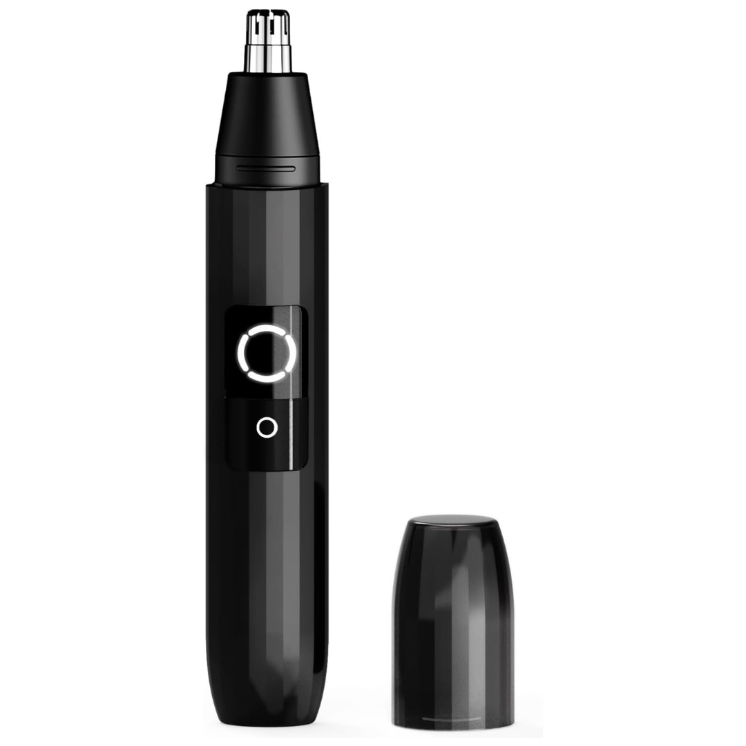 USB-C Rechargeable Portable Ear & Nose Hair Trimmer W/ LED Light