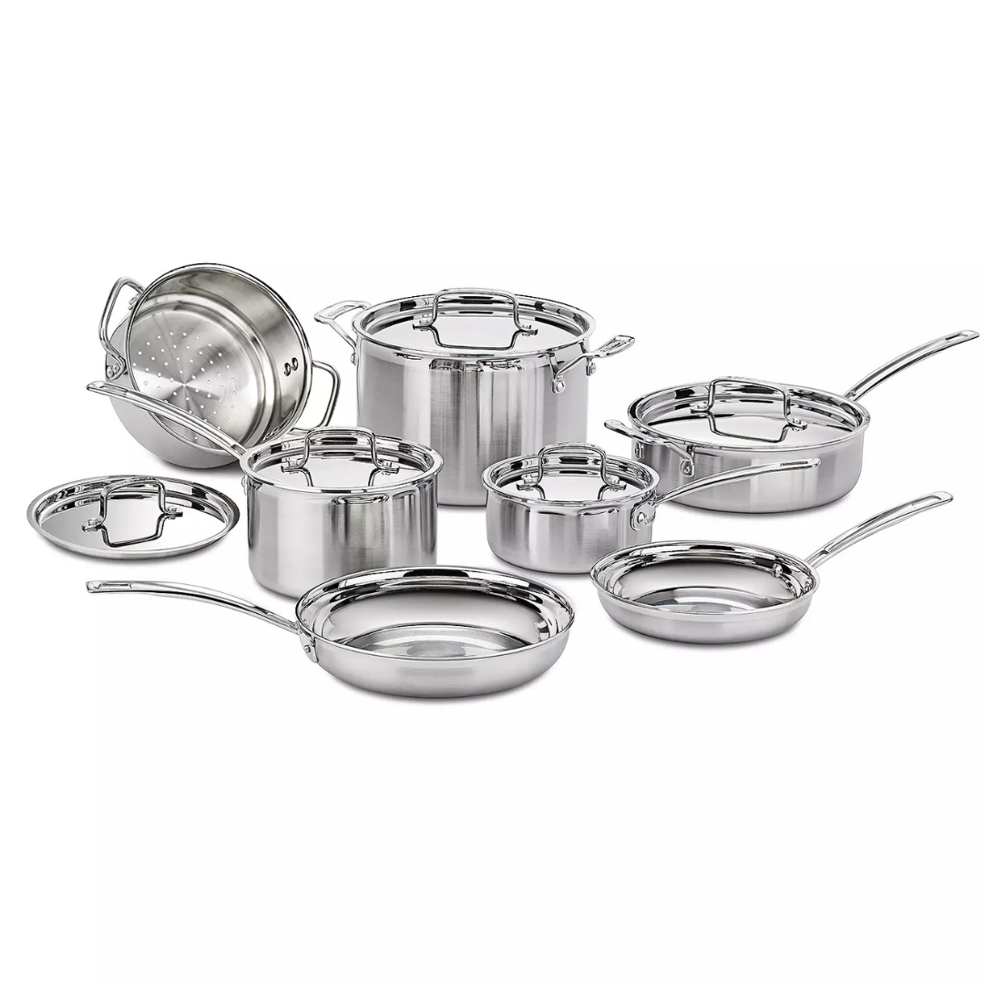 12-Pc Cuisinart Multiclad Pro Triple Ply Cookware Set