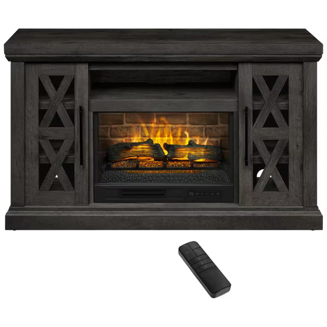 StyleWell Spaulding 58" Freestanding Electric Fireplace TV Stand