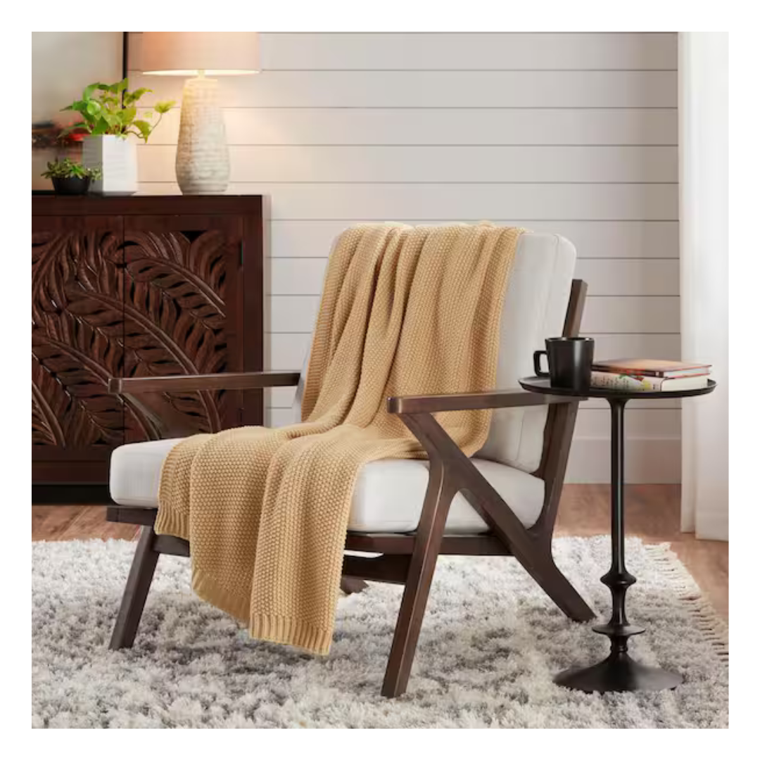 StyleWell Jana Ginger Knit Throw Blanket