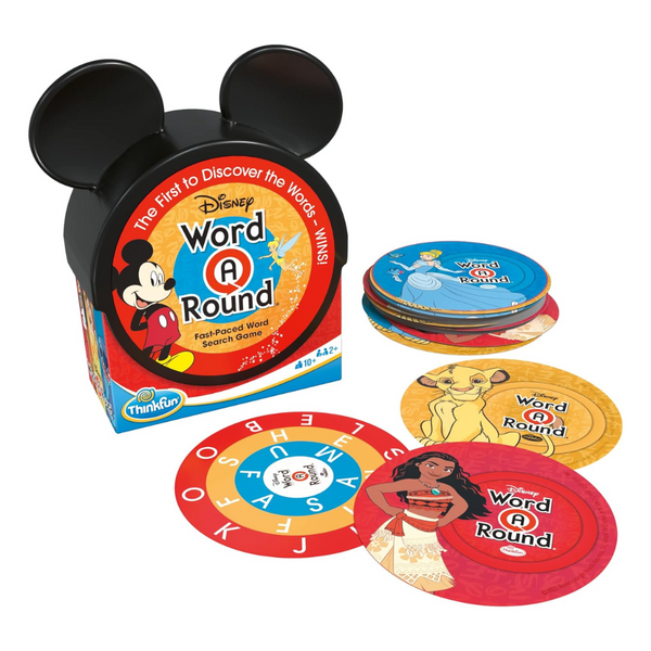 Think Fun Disney WordARound: Read The Word Around The Card Trivia Game