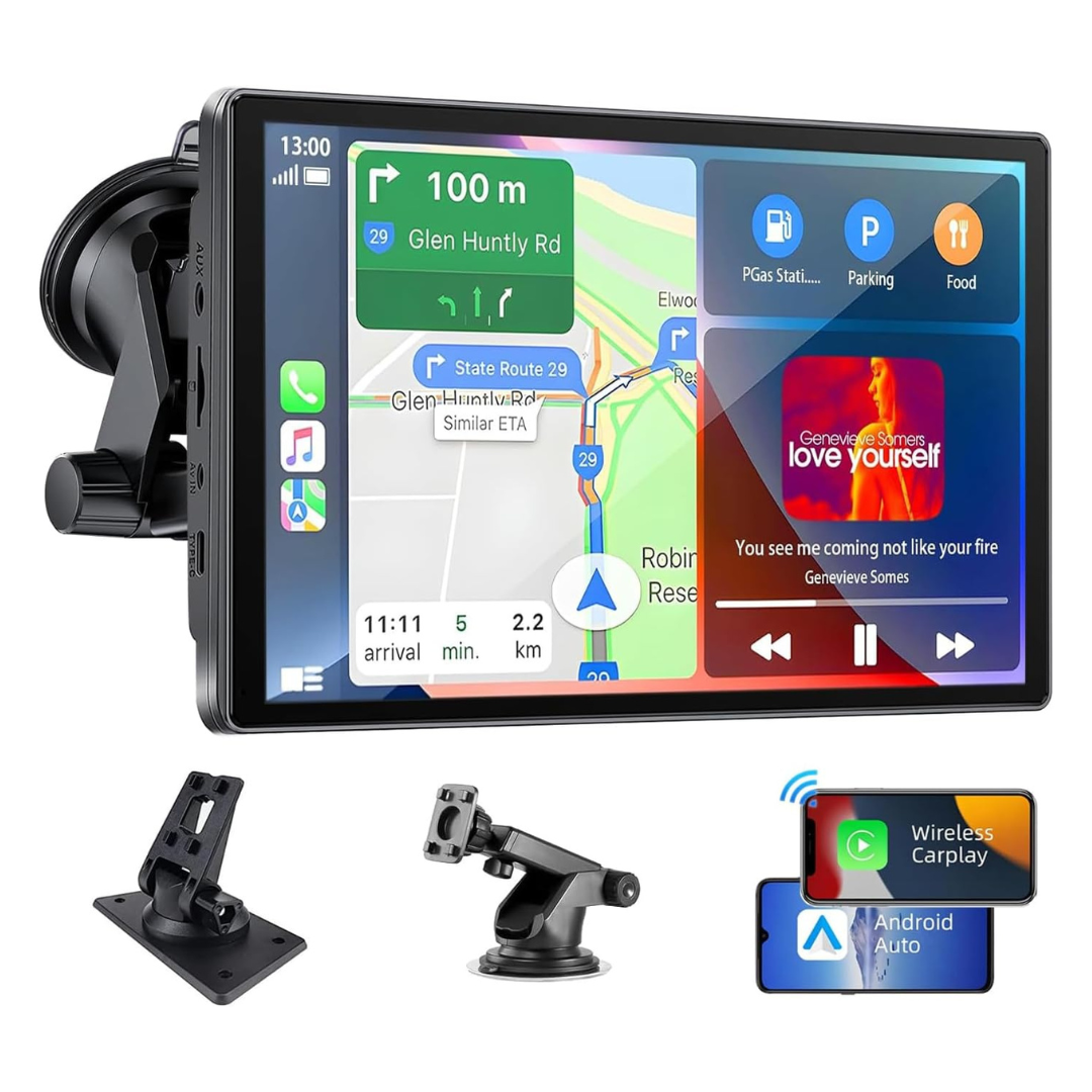 Wireless Touch Screen 7" Car Stereo W/Carplay & Android Auto