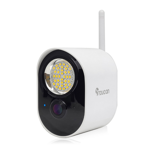 Toucan Security 1080p Floodlight Camera W/ Radar Motion Detection